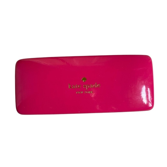 Kate Spade Hard Shell Eyeglass Case Pink and Orange - Picture 2 of 10